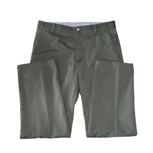 Nike Tiger Woods collection green ventilated snap closure golf pants size 32x32